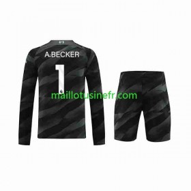 Maillot de Foot Liverpool Alisson Becker 1 Extérieur Gardien 2023-24 Manches Longues - Enfant